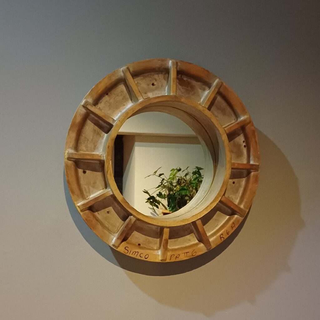 Silver Wheel Mirror