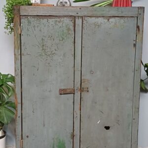 Vintage Patina Cupboard – Rustic Storage Cabinet