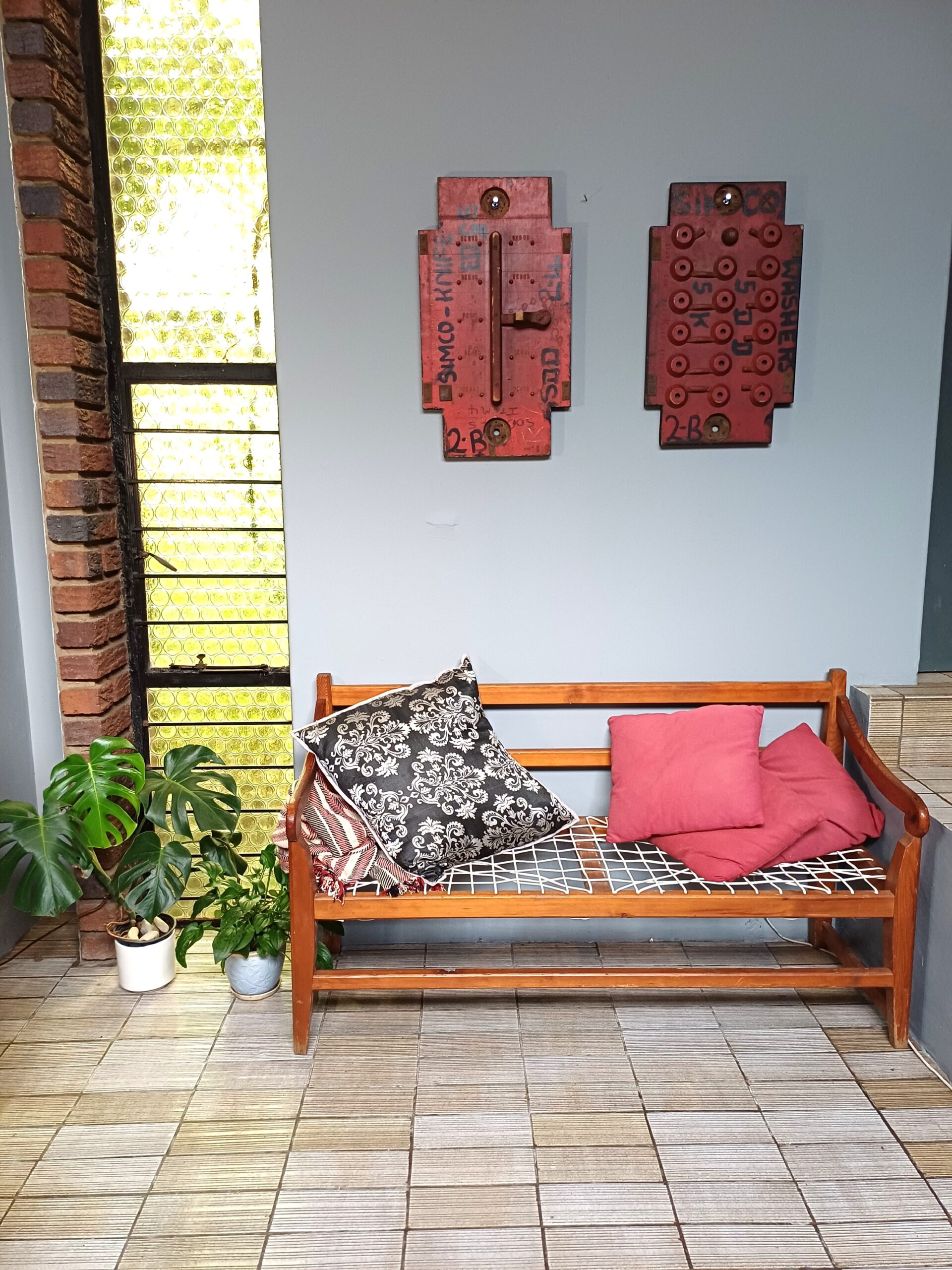 Red Industrial Pattern Mould Wall Hanging – Knife Edge SDD 2-4 - Image 2
