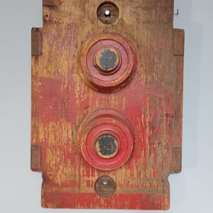 Red Industrial Pattern Mould Wall Hanging – Twin Roller Form JG29