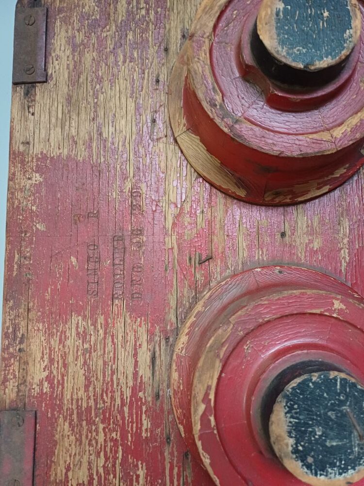 Red Industrial Pattern Mould Wall Hanging – Twin Roller Form JG29 - Image 8