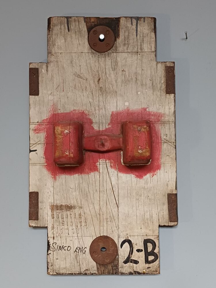 Vintage Industrial Pattern Mould Wall Hanging - Counter Eight No. 2-B