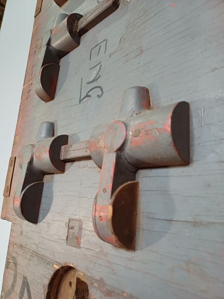 Grey & Red Industrial Pattern Mould Wall Hanging - Cam Bracket 2A-R1 - Image 3