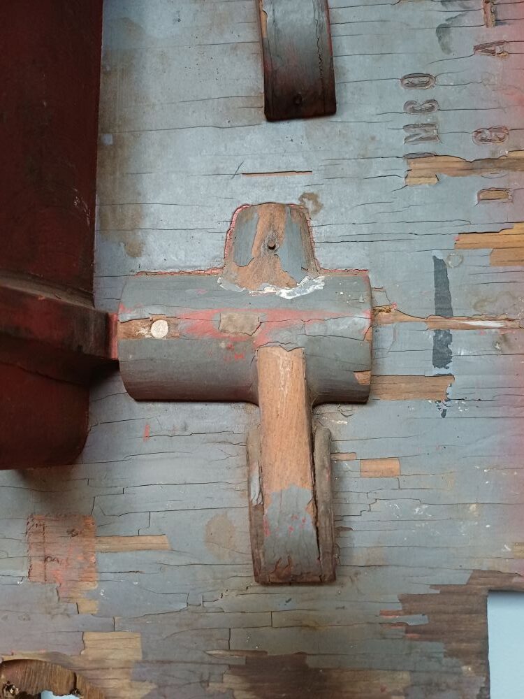 Grey & Red Industrial Pattern Mould Wall Hanging - Cam Bracket 2A-R2 - Image 3