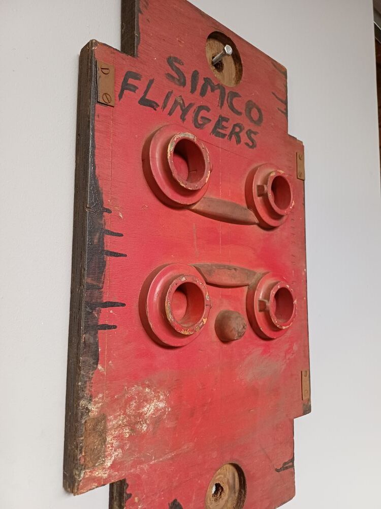 Red Industrial Pattern Mould Wall Hanging - Flingers 3A - Image 6