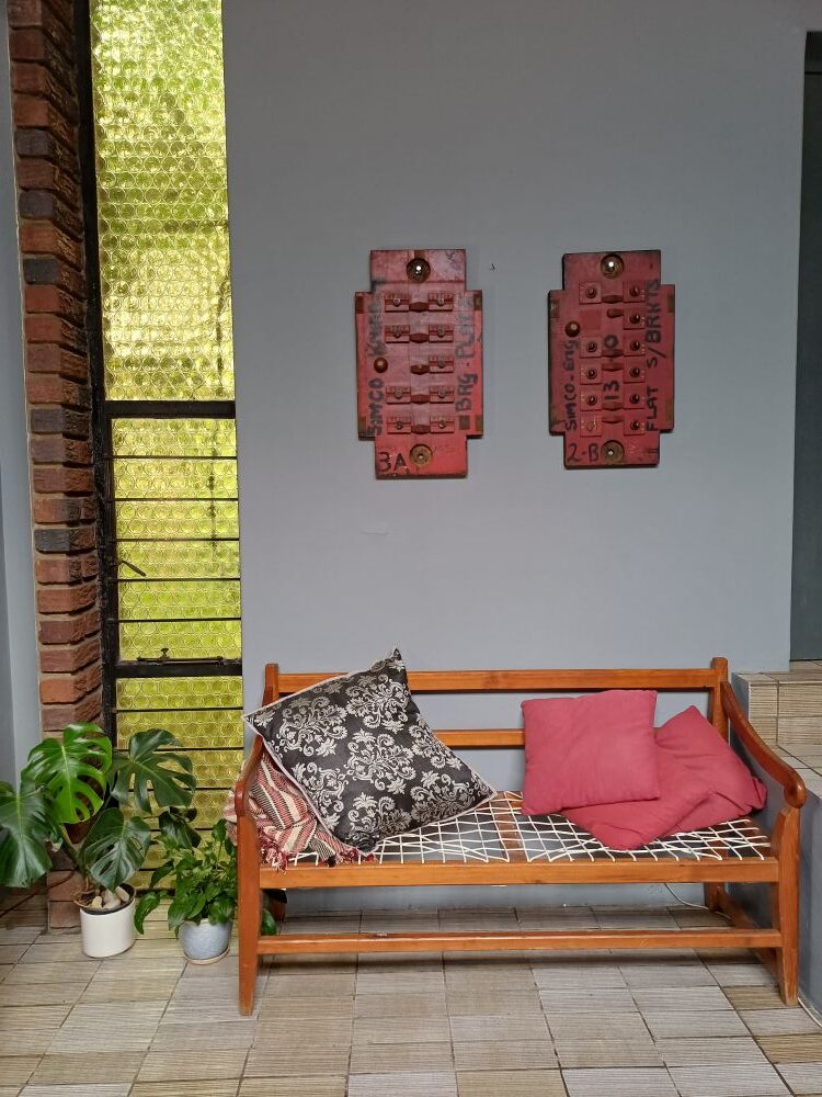 Red Industrial Pattern Mould Wall Hanging - Knife Edge BRG Plate 3A - Image 3