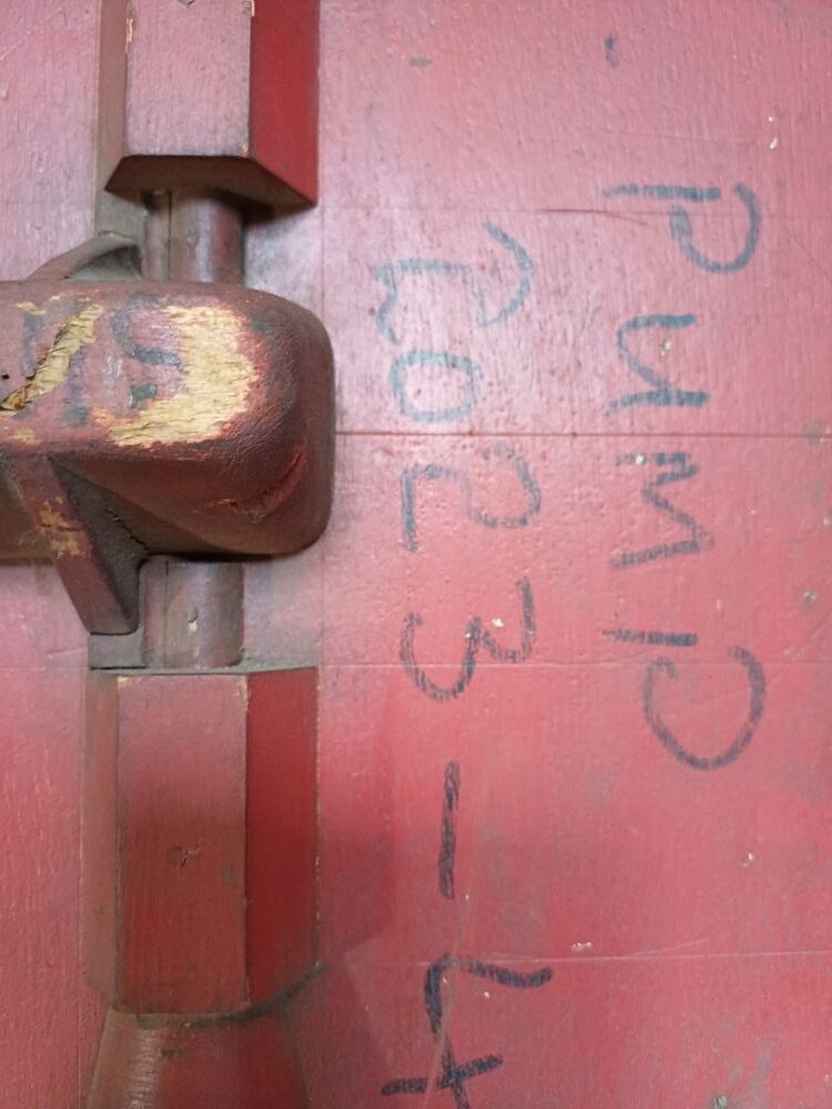 Red Industrial Pattern Mould Wall Hanging - Oil Pump 2-B - Image 5