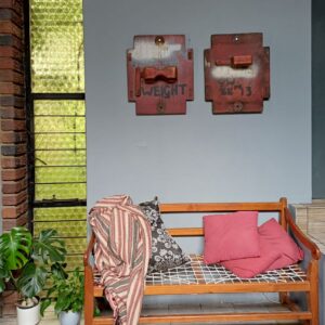 Red Industrial Pattern Mould Wall Hanging - High Speed Weight