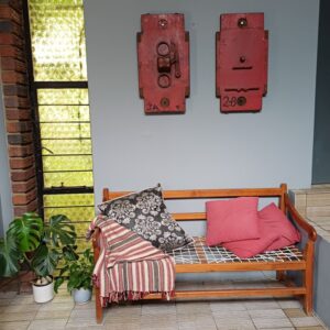 Red Industrial Pattern Mould Wall Hanging - Spring Bracket 2-B