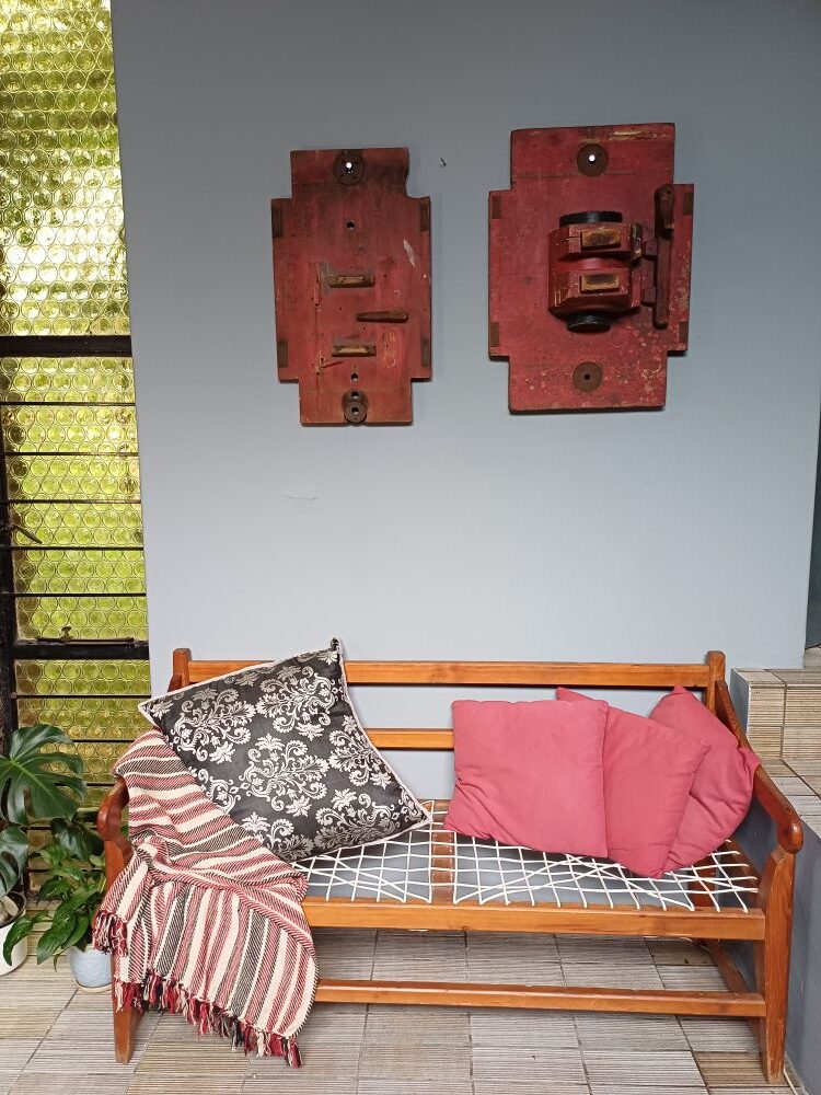 Red Industrial Pattern Mould Wall Hanging - SIMCO A/B 2070 - Image 3