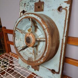 Large Industrial Pattern Mould Wall Hanging - SIMCO Blue Wheel Form (R53 / ID Series)