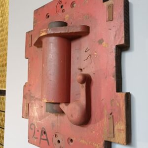 Red Industrial Pattern Mould Wall Hanging - SIMCO Bush P (2-A)