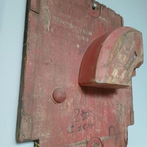 Red Industrial Pattern Mould Wall Hanging - 88 M13 C.IRON (2-B)