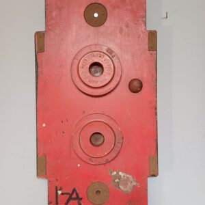 Red Industrial Pattern Mould Wall Hanging - Engine Housing Seal 1-A