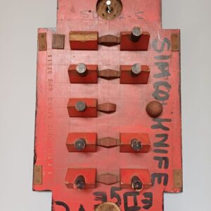 Red Industrial Pattern Mould Wall Hanging - Knife Edge SD 2-5 3A