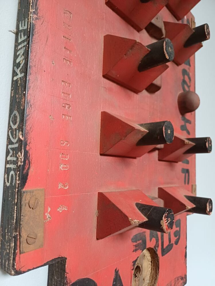Red Industrial Pattern Mould Wall Hanging - Knife Edge SD 2-5 3A - Image 3
