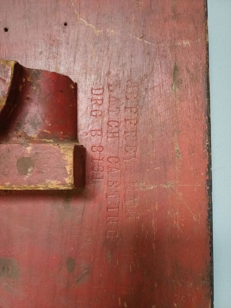 Red Industrial Pattern Mould Wall Hanging - SIMCO Latch Casting WF7 6 7 (3A) - Image 8