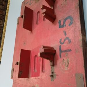 Red Industrial Pattern Mould Wall Hanging - SIMCO Slipper Base TS5 (1B) - Variant B