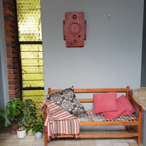 Red Industrial Pattern Mould Wall Hanging - Shaft Housing Seal 3A