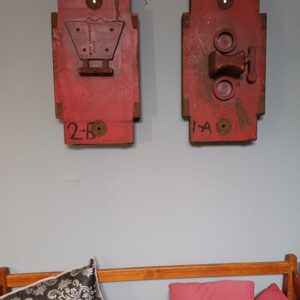 Red Industrial Pattern Mould Wall Hanging - Spring Bracket Plate 2-B