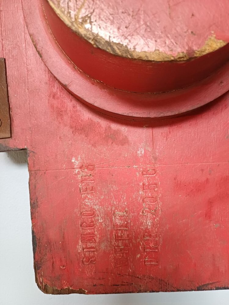 Red Industrial Pattern Mould Wall Hanging - SIMCO Wheel Drawing 2056 (2-A) - Image 5