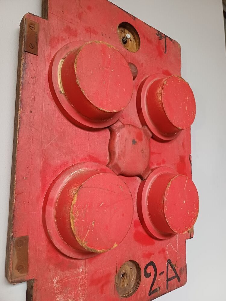 Red Industrial Pattern Mould Wall Hanging - SIMCO Wheel Drawing 2056 (2-A) - Image 4