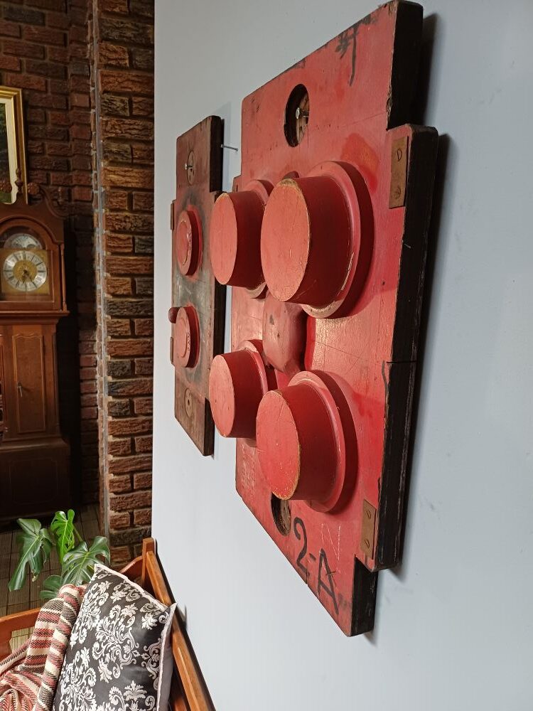 Red Industrial Pattern Mould Wall Hanging - SIMCO Wheel Drawing 2056 (2-A) - Image 3