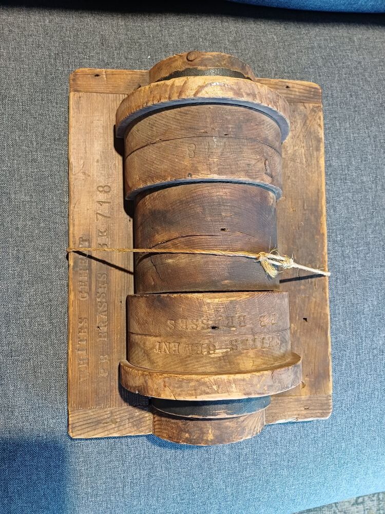 Industrial Barrel Wall Hanging - White’s Cement PB Brasses No. 718 - Image 2