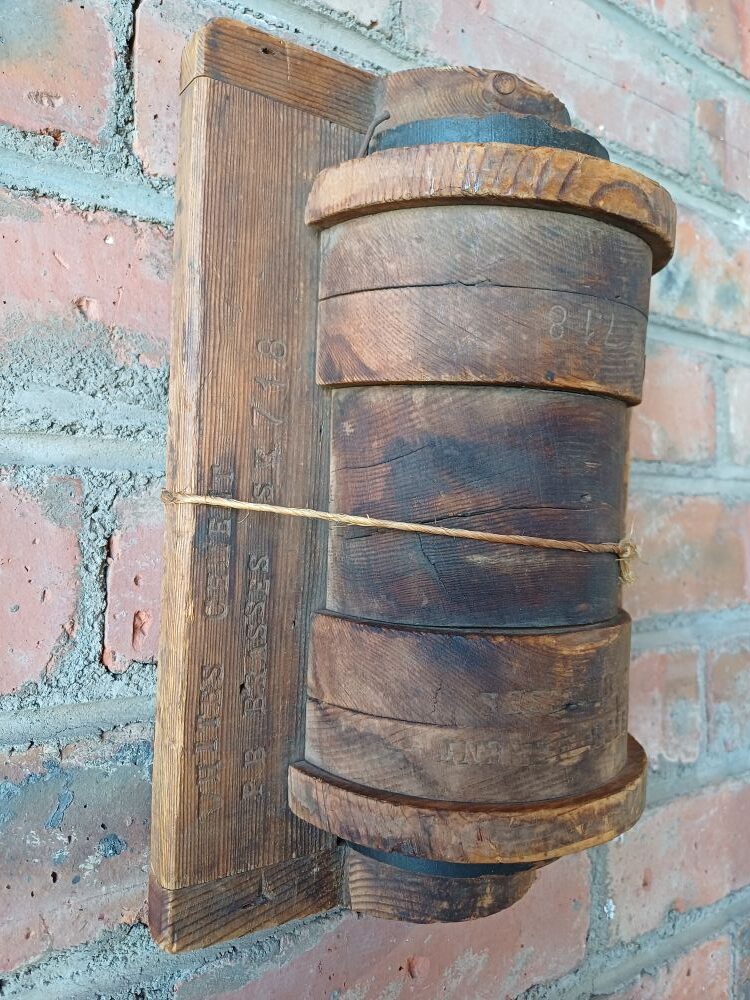 Industrial Barrel Wall Hanging - White’s Cement PB Brasses No. 718 - Image 7