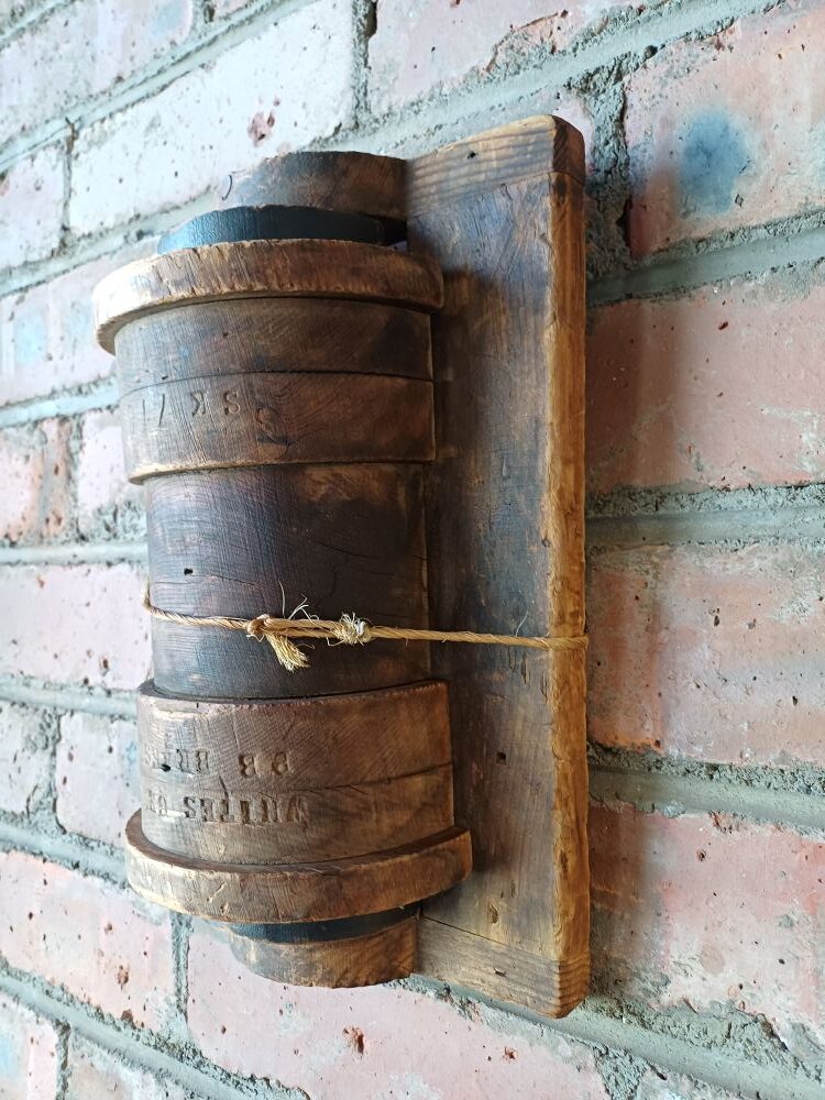 Industrial Barrel Wall Hanging - White’s Cement PB Brasses No. 718 - Image 9