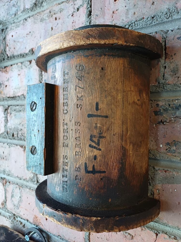 Industrial Barrel Wall Hanging - White’s Port Cement PB Brass SK746 - Image 5