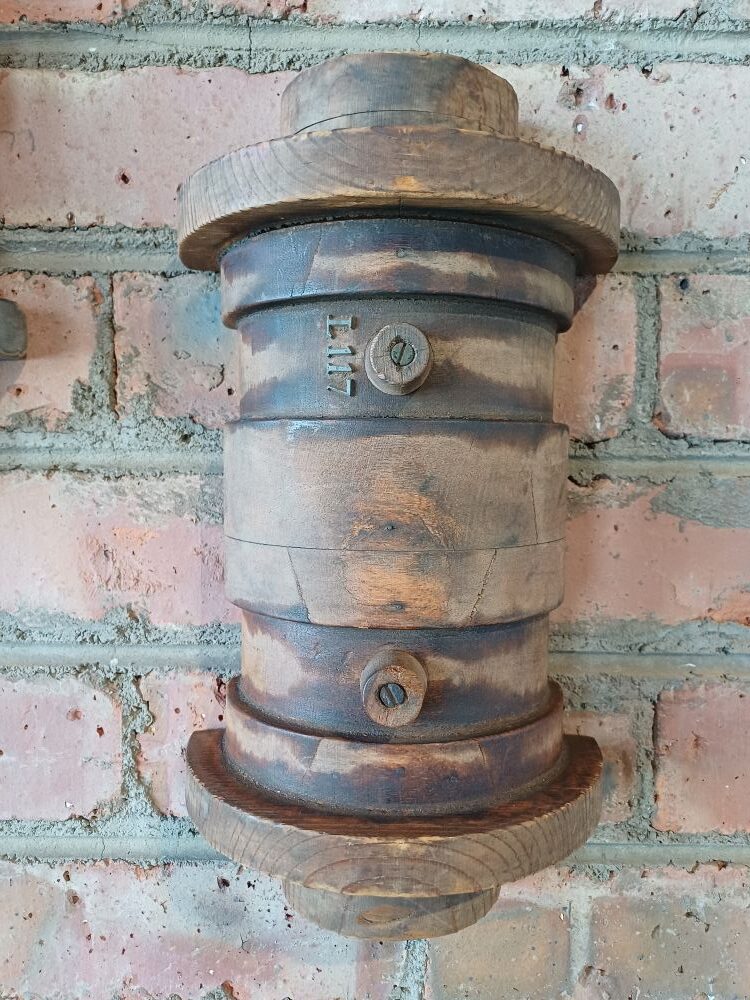 Industrial Wooden Barrel Wall Hanging - L117 - Image 3